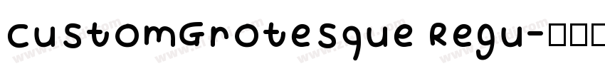 CustomGrotesque Regu字体转换